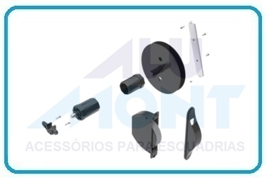 CONJUNTO RECOLHEDOR INTEGRADA DE PORTA
ACABAMENTOS DISPONÍVEIS NAS CORES BRANCO E PRETO
